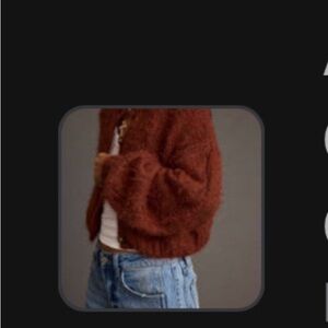 12th Tribe Archie Rust Cropped Cardigan